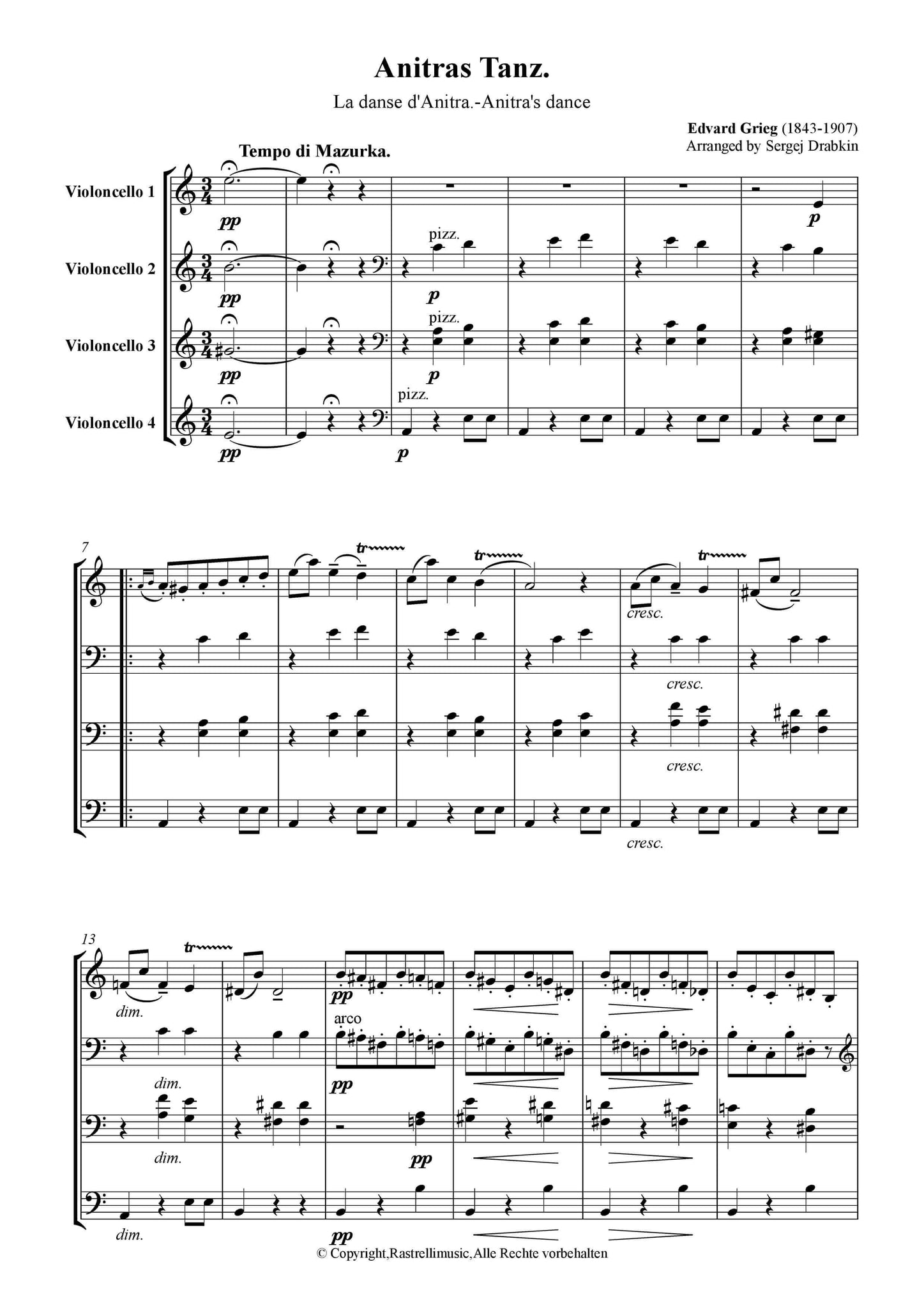 Grieg, Edvard - Anitras Tanz Op.46