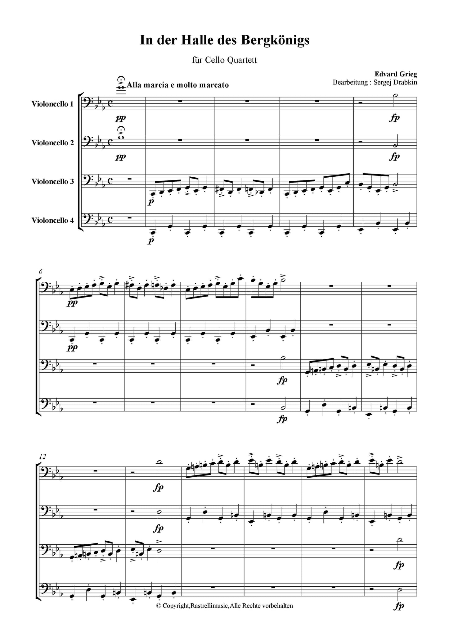 Grieg, Edvard - In der Halle des Bergkönigs Op.46